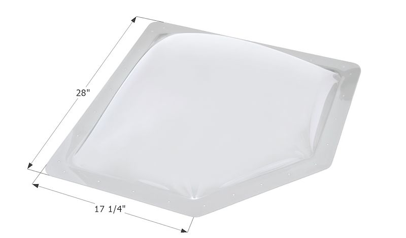 Icon (I6S) 12179 Skylight 7 Inch High Bubble Type Dome Neo Angle White Icon (I6S) 12179 Skylight 7 Inch High Bubble Type Dome Neo Angle White