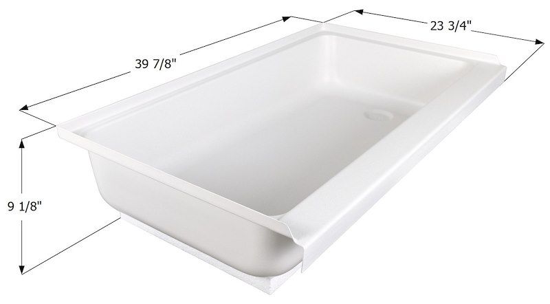 Icon (I6S) 15445 Shower Pan SP2440RHD Rectangular Without Threshold Icon (I6S) 15445 Shower Pan SP2440RHD Rectangular Without Threshold