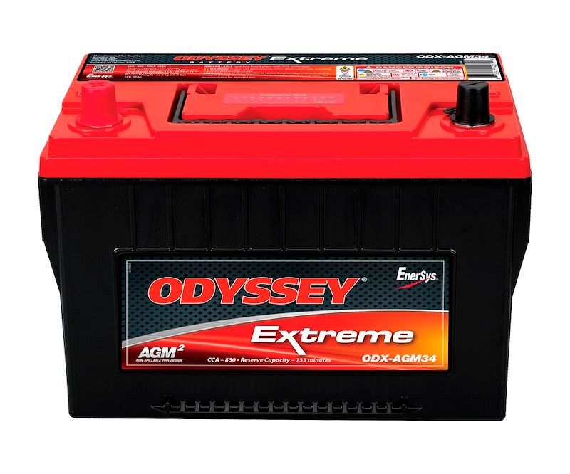 Odyssey Battery (O22) ODX-AGM34 Battery Extreme Series 34 Group Size 12 Volt Odyssey Battery (O22) ODX-AGM34 Battery Extreme Series 34 Group Size 12 Volt