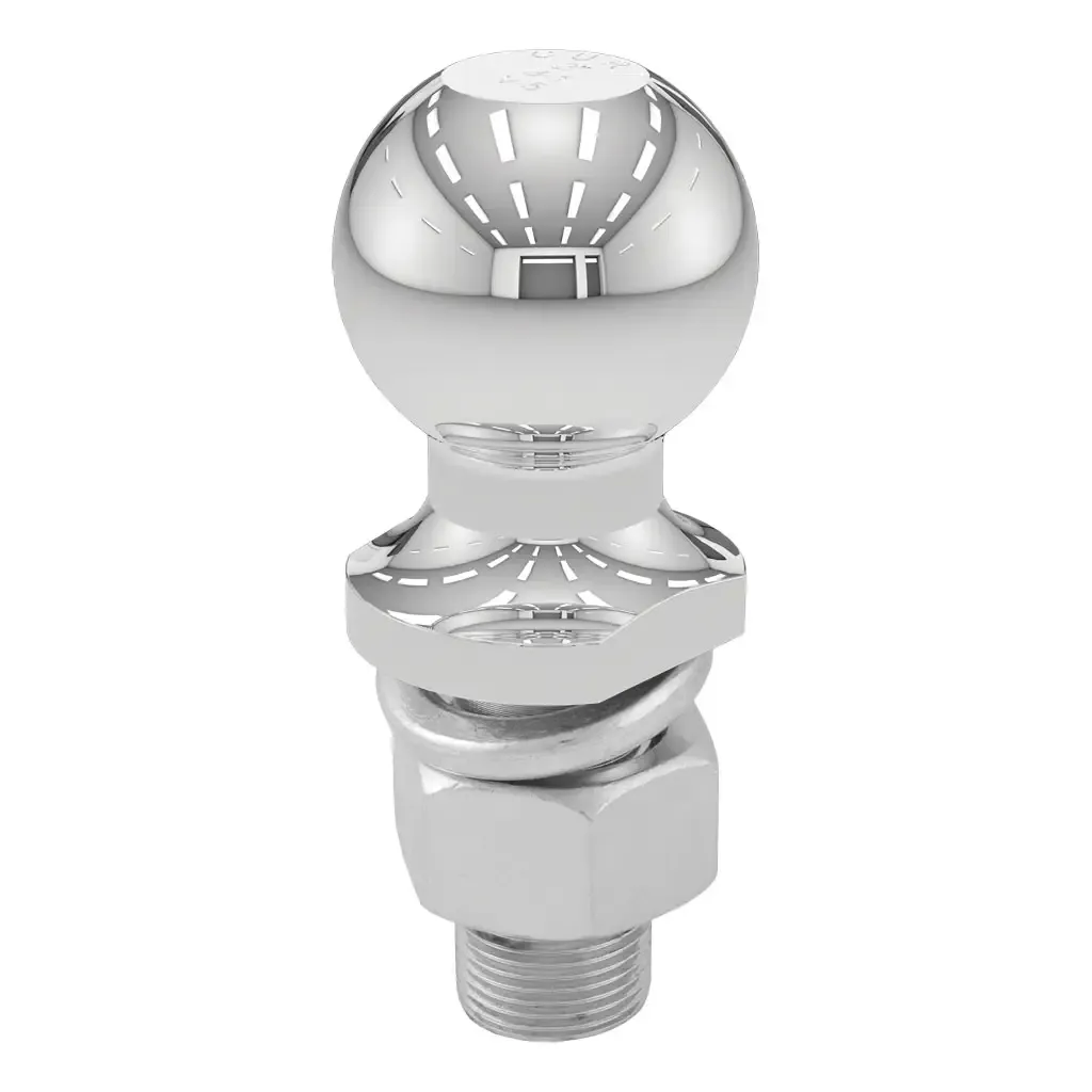 2 2" Trailer Ball (1" x 2-1/8" Shank, 6,000 lbs., Chrome)
