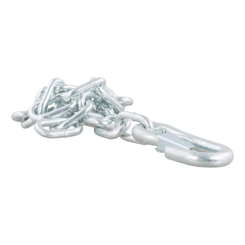 27 27" Safety Chain with 1 Snap Hook (5,000 lbs, Clear Zinc)