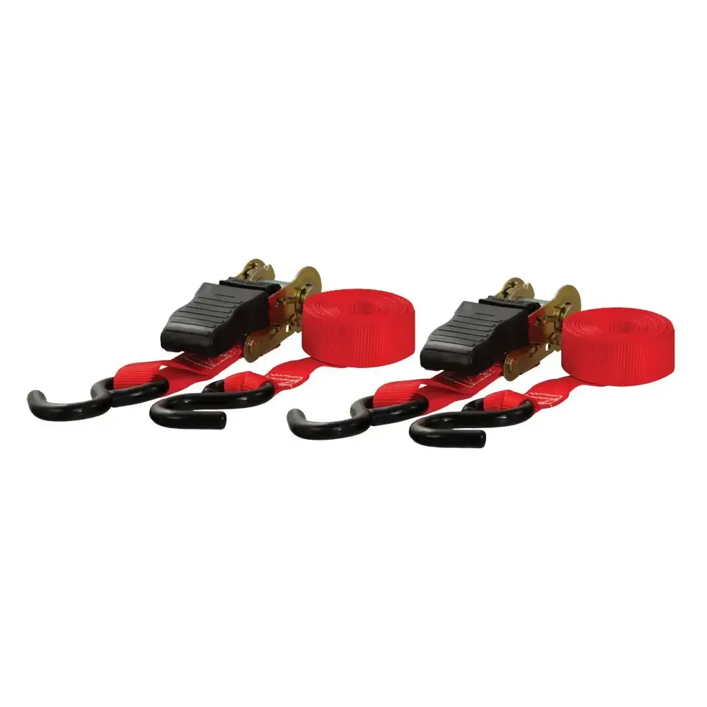 10' Red Cargo Straps with S-Hooks (500 lbs, 2-Pack) 10' Red Cargo Straps with S-Hooks (500 lbs, 2-Pack)