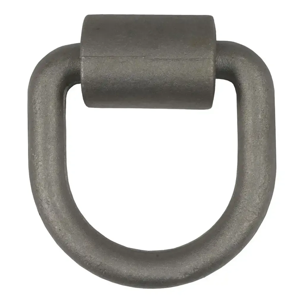 3" x 3" Weld-On Tie-Down D-Ring (6,100 lbs, Raw Steel)