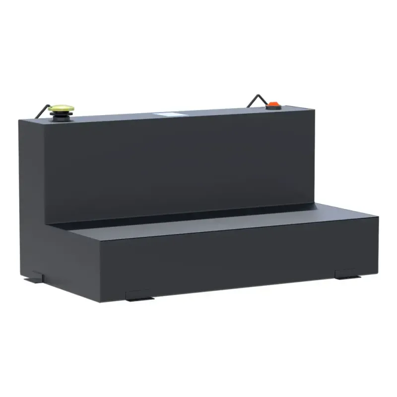 Matte Black 75-Gallon L-Shape Steel Transfer Tank