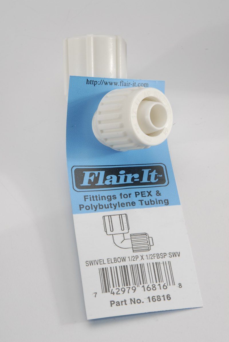 Flair-It – Adapter – 1/2 Inch PEX x 1/2 Inch Female BSP Swi
