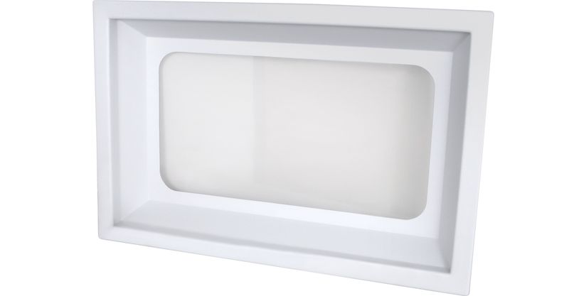 Icon 15264 Skylight Inner Dome; Rectangular; 30 Inch Length x 18 Inch Width Open Icon 15264 Skylight Inner Dome; Rectangular; 30 Inch Length x 18 Inch Width Open