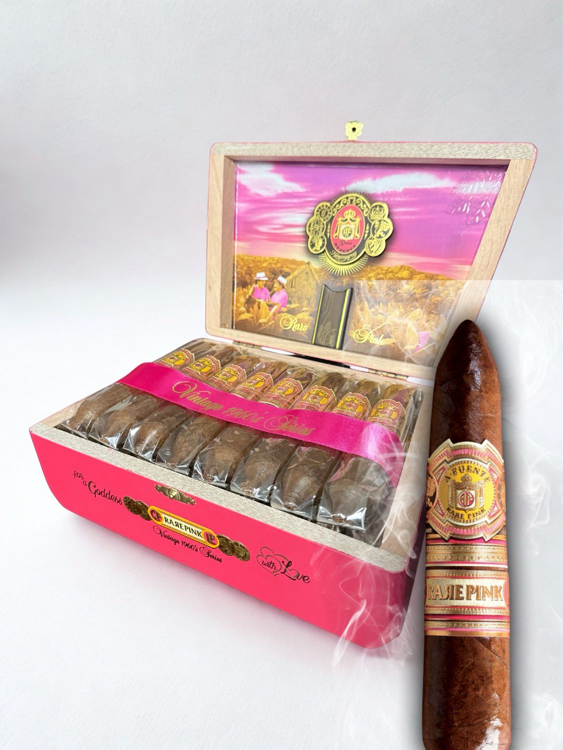 Arturo Fuente Rare Pink Vintage 1960&#39;s Series Work of Art