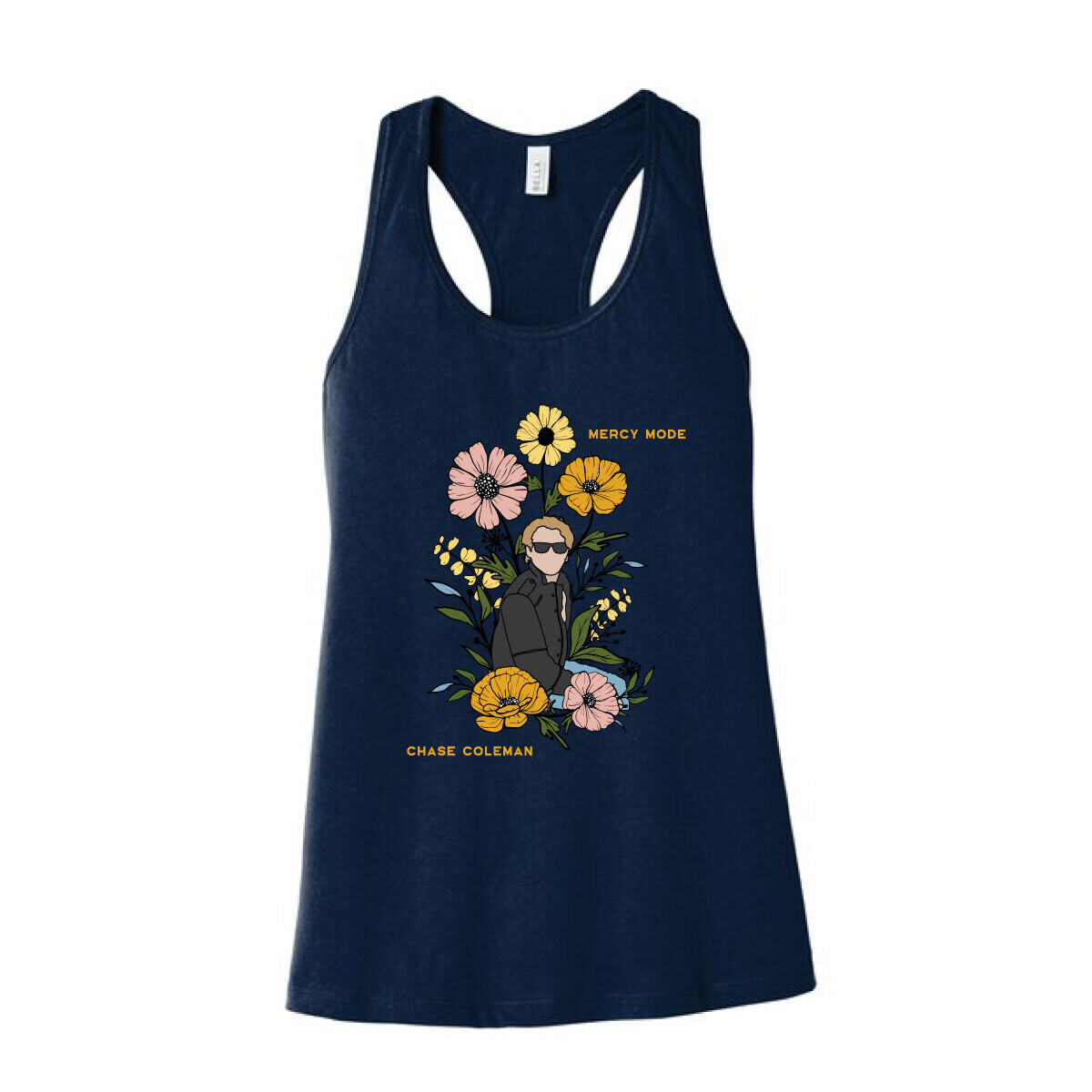 Floral Chase Racerback Tank