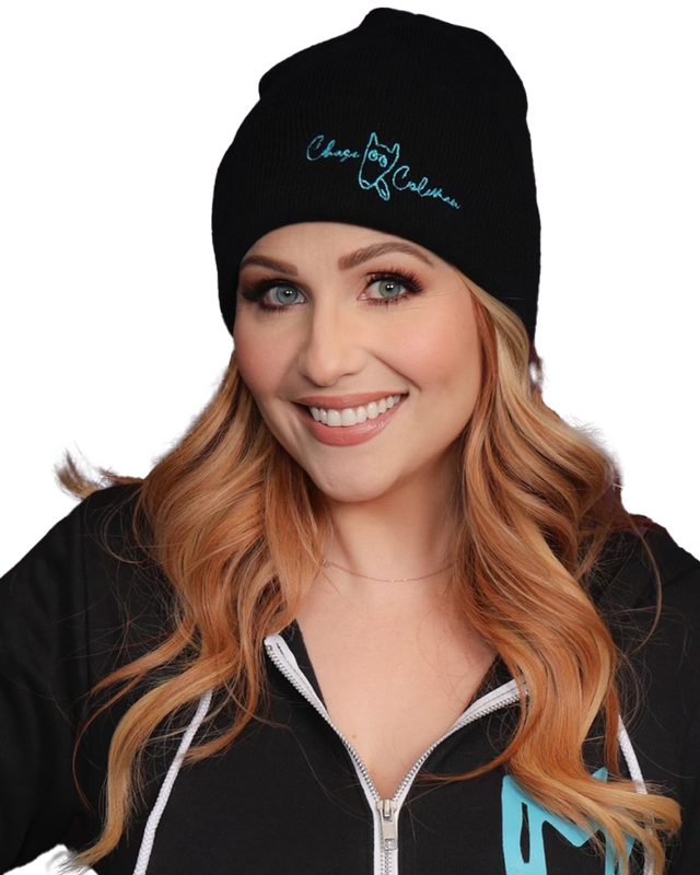 Chase Signature Logo Black Beanie