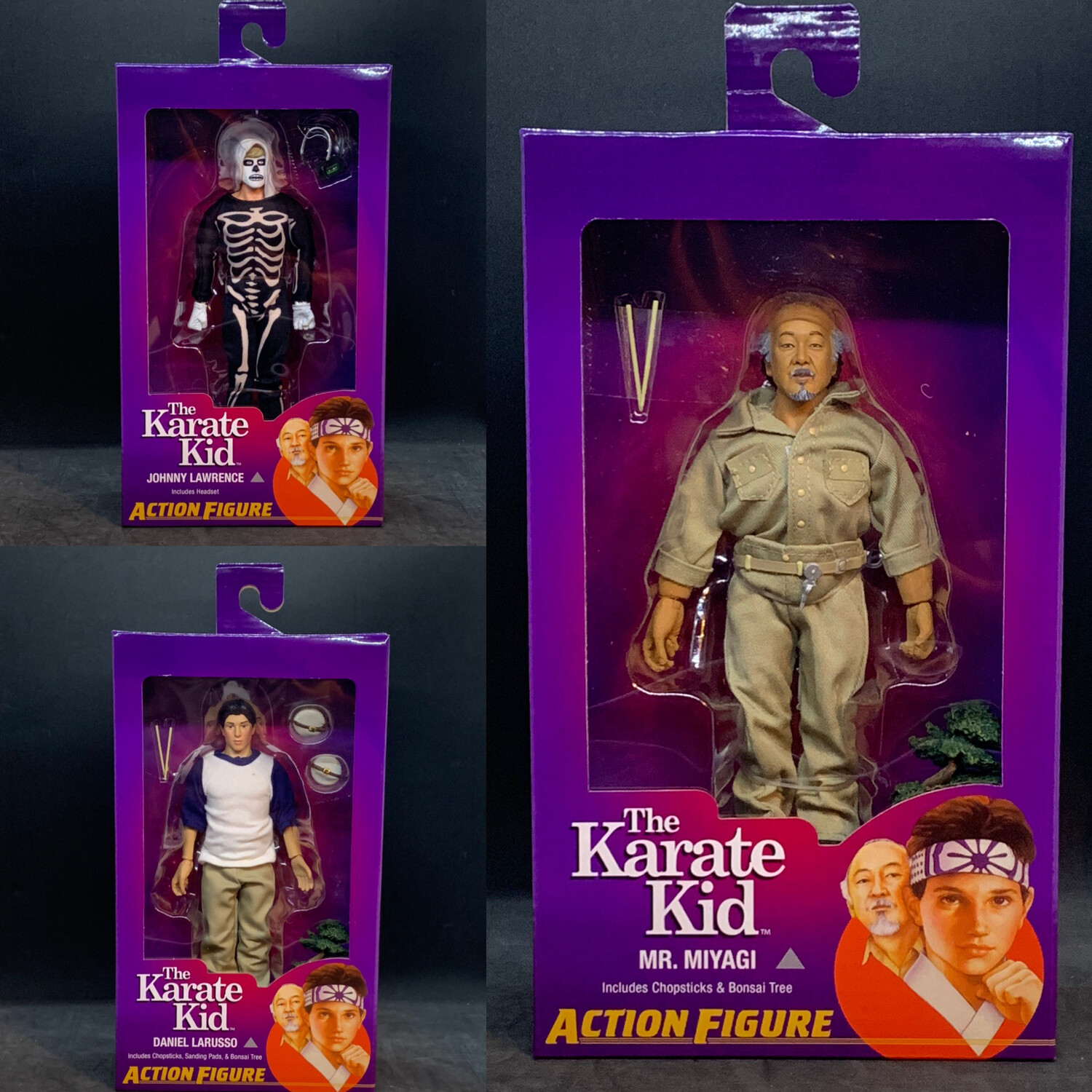 NECA Karate Kid (1984) 8" Clothed Action Figures (Set of 3)