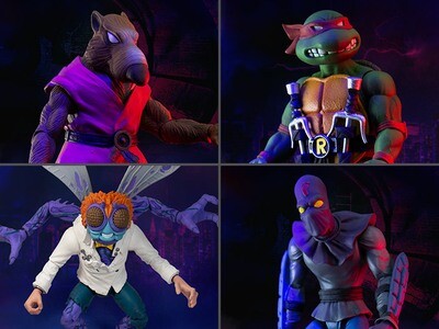 Super7 TMNT Wave 1 Ultimate Set of 4 Figures (Teenage Mutant Ninja Turtles)