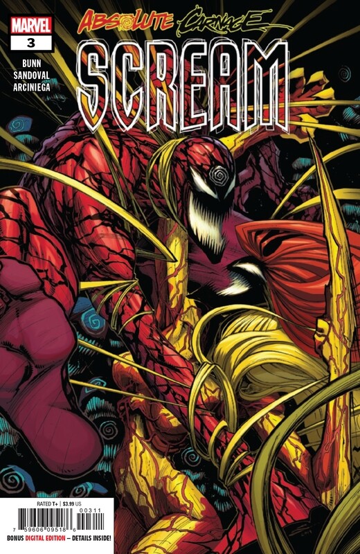 ABSOLUTE CARNAGE SCREAM #3 (OF 3) AC
MARVEL COMICS
(16th October 2019)