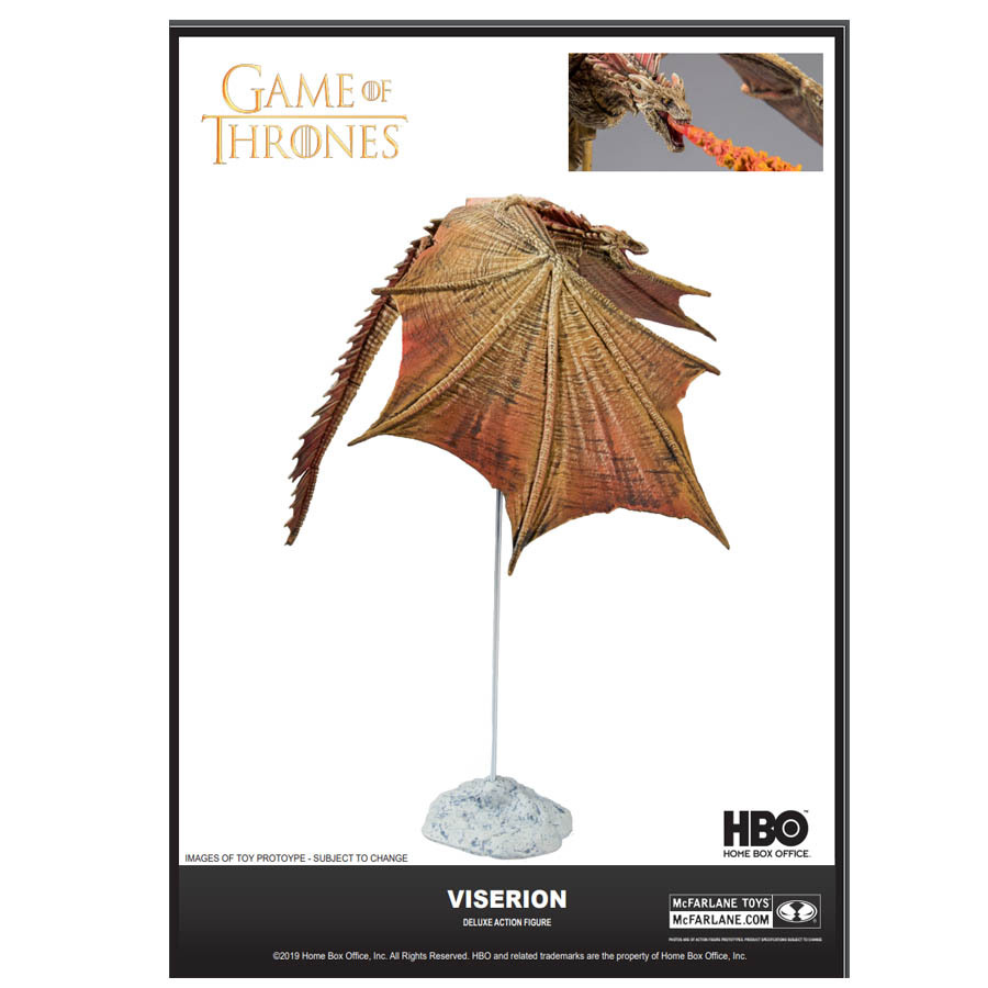 mcfarlane toys game of thrones viserion