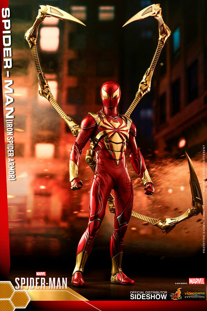 hot toys iron spider poses