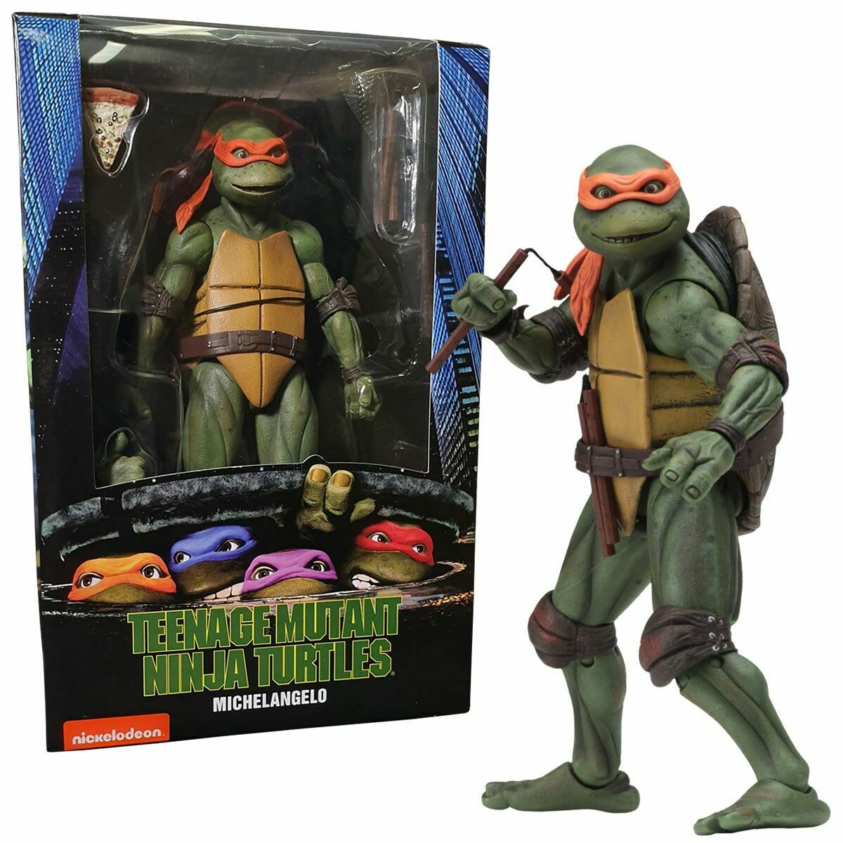 Neca Tmnt Movie Michelangelo Action Figure Teenage Mutant Ninja Turtles