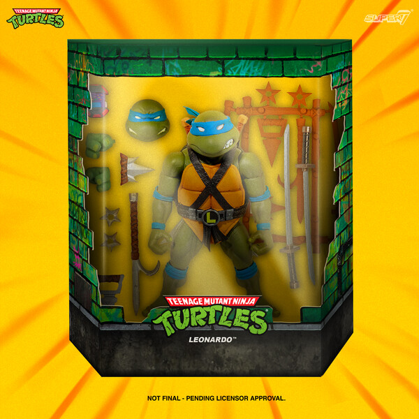 Super7 TMNT Wave 2 Ultimate Leonardo Figure (Teenage Mutant Ninja Turtles)