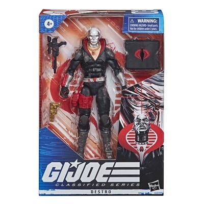 HASBRO GI JOE CLASSIFIED SERIES 1 DESTRO FIGURE HASBRO GI JOE CLASSIFIED SERIES 1 DESTRO FIGURE