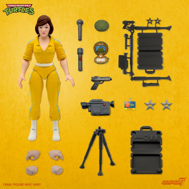 Super7 TMNT Wave 3 Ultimate  APRIL O'NEIL Figure (Teenage Mutant Ninja Turtles)