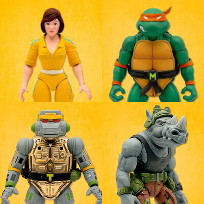 Super7 - TMNT Wave 3 Ultimate - Set of 4 Figures (Teenage Mutant Ninja Turtles)