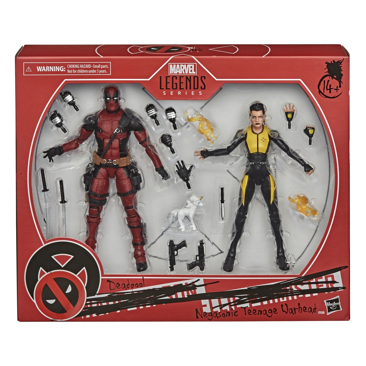 **NOT MINT** Marvel Legends X-Men 20th Anniversary Deadpool and Negasonic Teenage Warhead 2-Pack