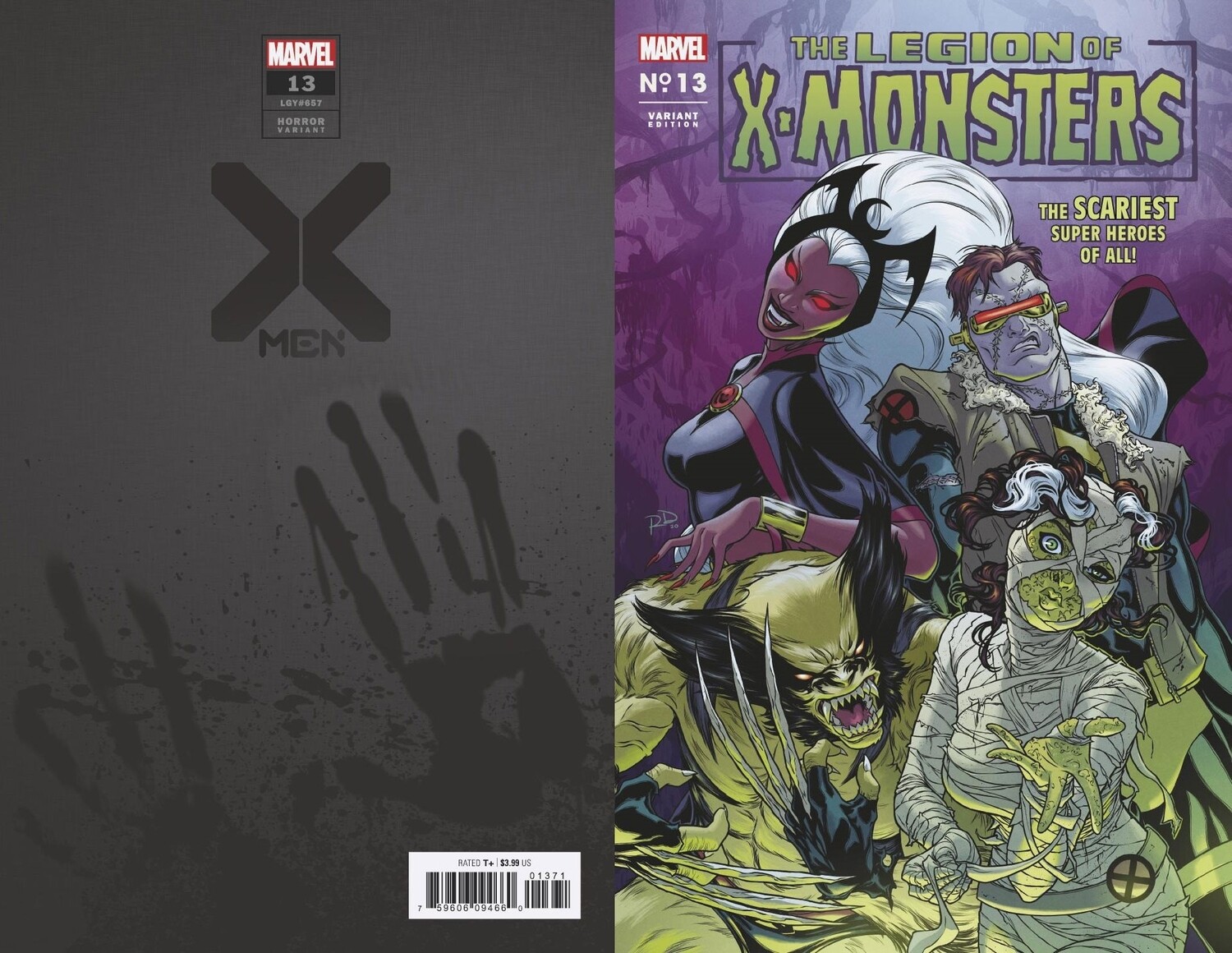 X-MEN #13 DAUTERMAN LEGION X-MONSTERS HORROR VAR XOS
MARVEL COMICS
(21st October 2020)