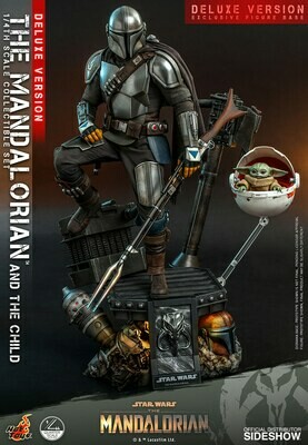 Hot Toys Star Wars The Mandalorian and the Child 1/4 SCALE Set (DELUXE version)