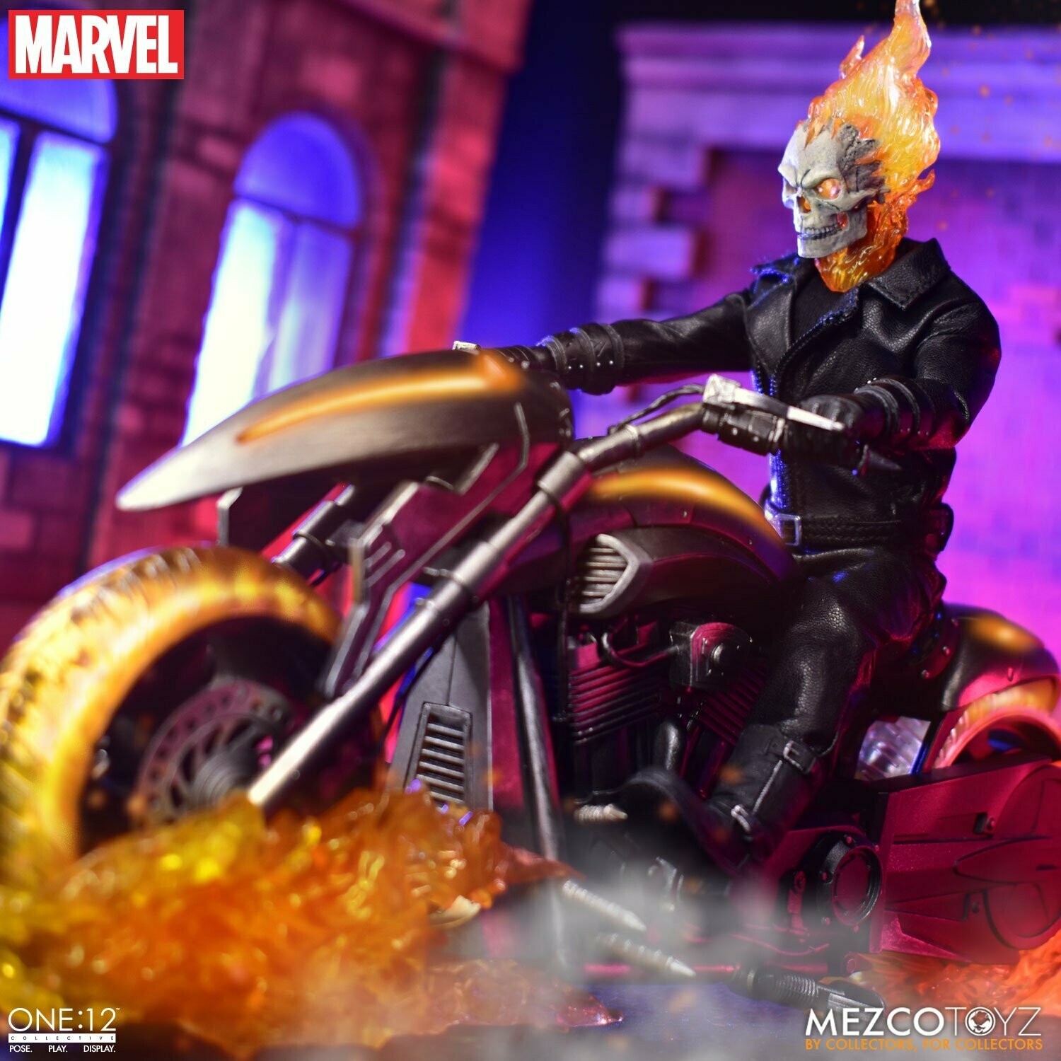 MEZCO ONE:12 COLLECTIVE GHOST RIDER & HELL CYCLE DELUXE SET