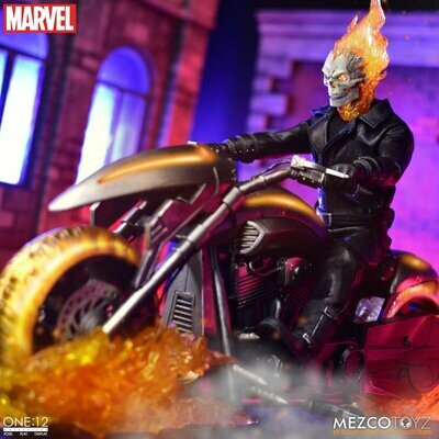 MEZCO ONE:12 COLLECTIVE GHOST RIDER & HELL CYCLE DELUXE SET