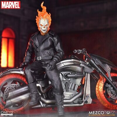 MEZCO ONE:12 COLLECTIVE GHOST RIDER & HELL CYCLE DELUXE SET