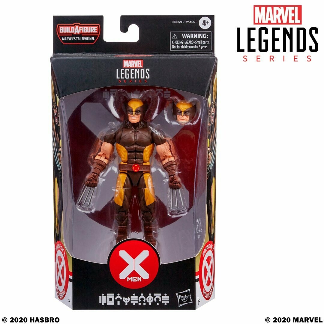 Marvel Legends 6" X-Men House of X Wave 1 Wolverine Tri-Sentinel BAF 