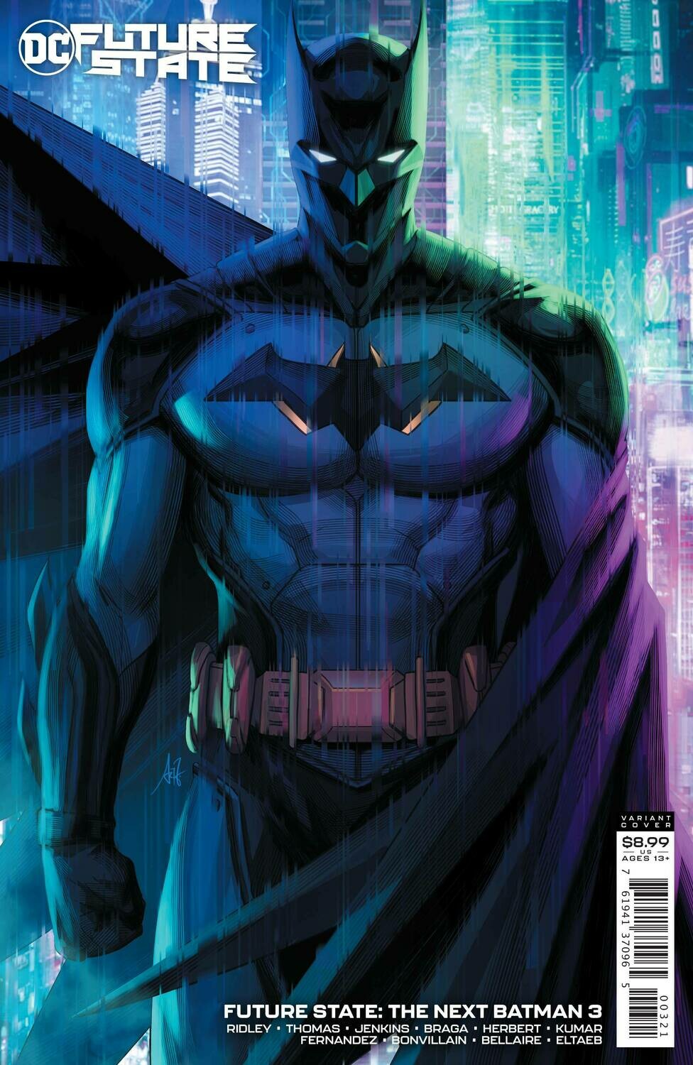 FUTURE STATE NEXT BATMAN #3 CARDSTOCK VAR ED
DC COMICS
(3rd February 2021)