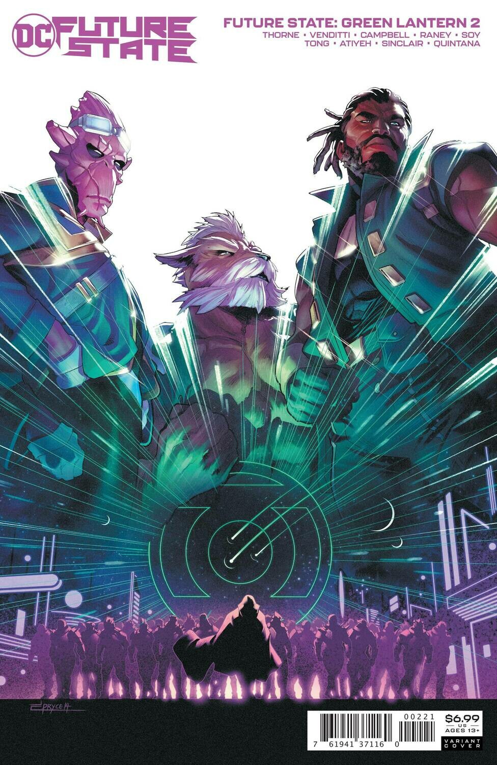 FUTURE STATE GREEN LANTERN #2 CARDSTOCK VAR ED
DC COMICS
(10th February 2021)
