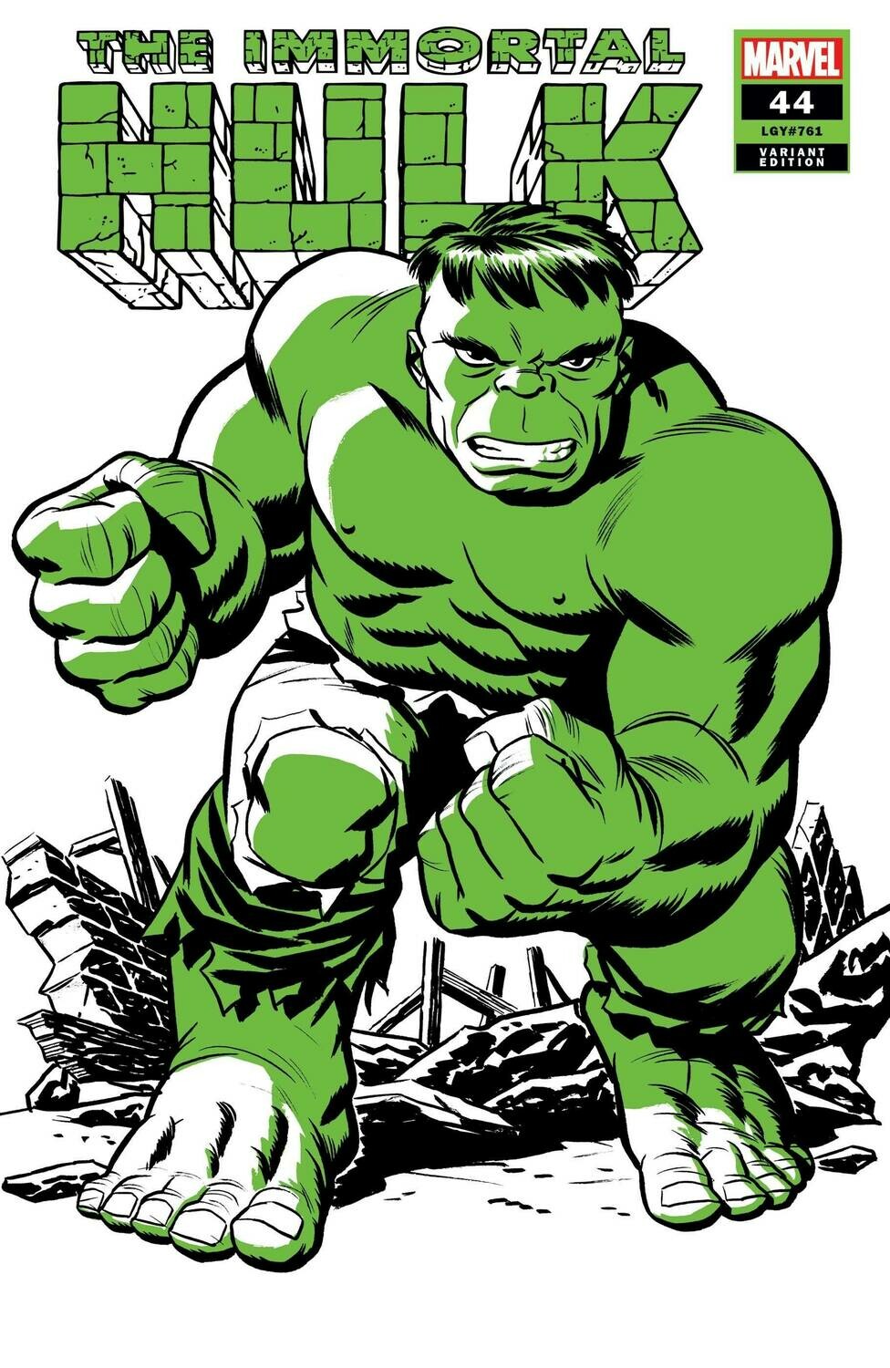 IMMORTAL HULK #44 MICHAEL CHO HULK TWO-TONE VAR
MARVEL COMICS
(10th March 2021)