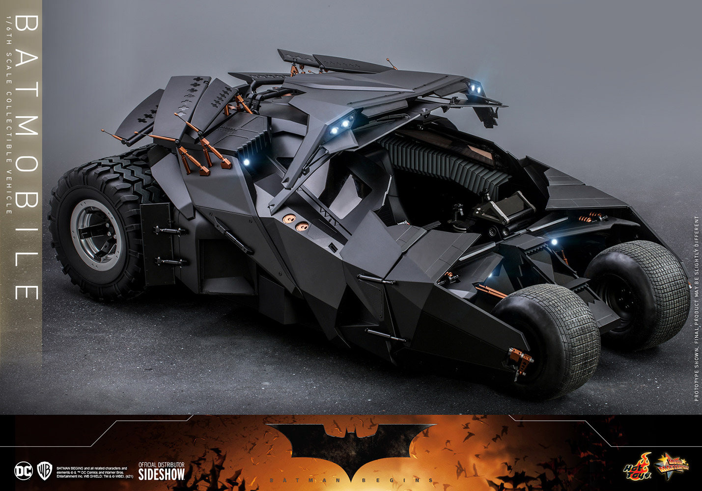 Pre Order Hot Toys The Batman Begins Batmobile 1 6 Vehicle