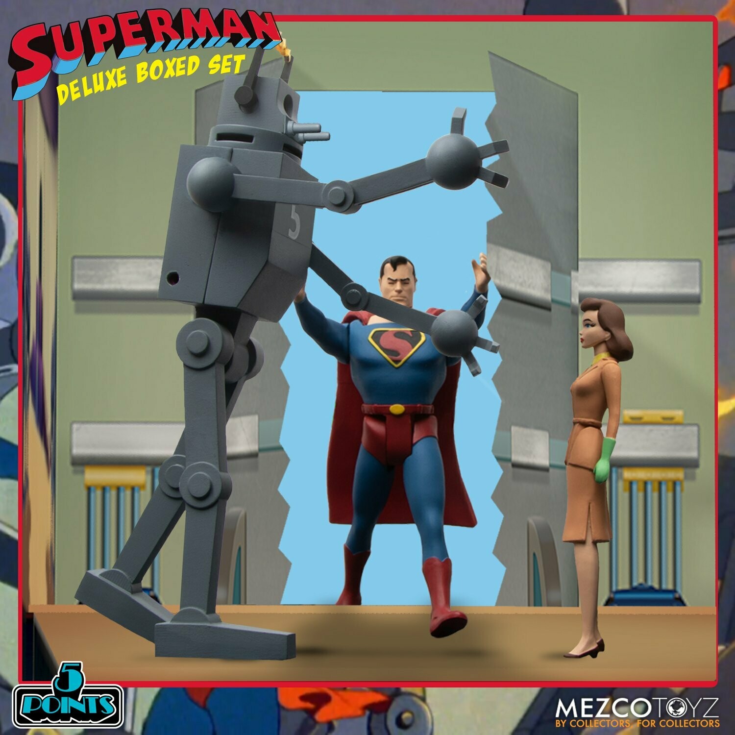 MEZCO 5 POINTS: Superman - The Mechanical Monsters (1941): Deluxe