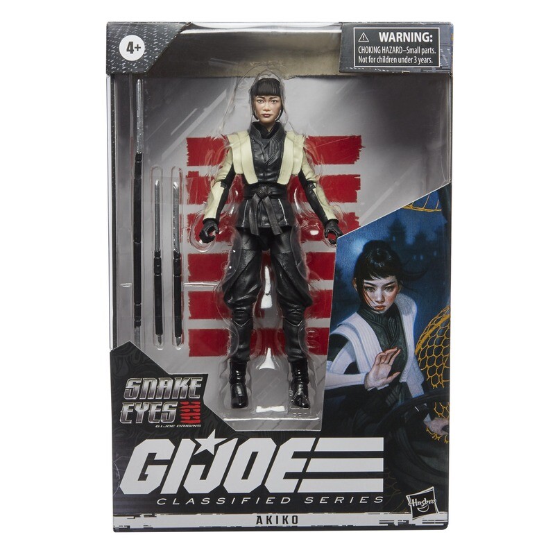 HASBRO GI JOE  CLASSIFIED SNAKE EYES MOVIE WAVE 1 AKIKO FIGURE