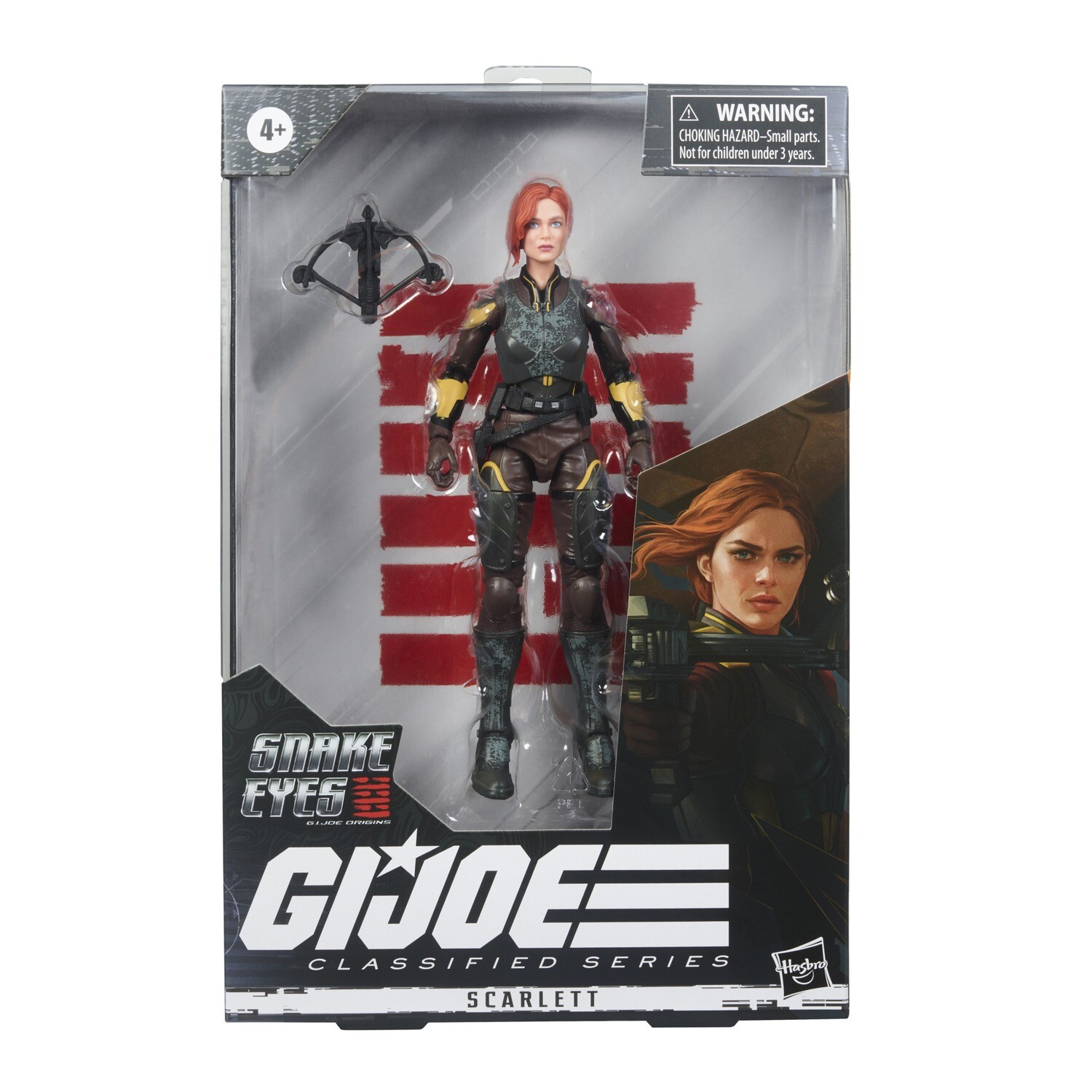 HASBRO GI JOE  CLASSIFIED SNAKE EYES MOVIE WAVE 1 SCARLETT ACTION FIGURE
