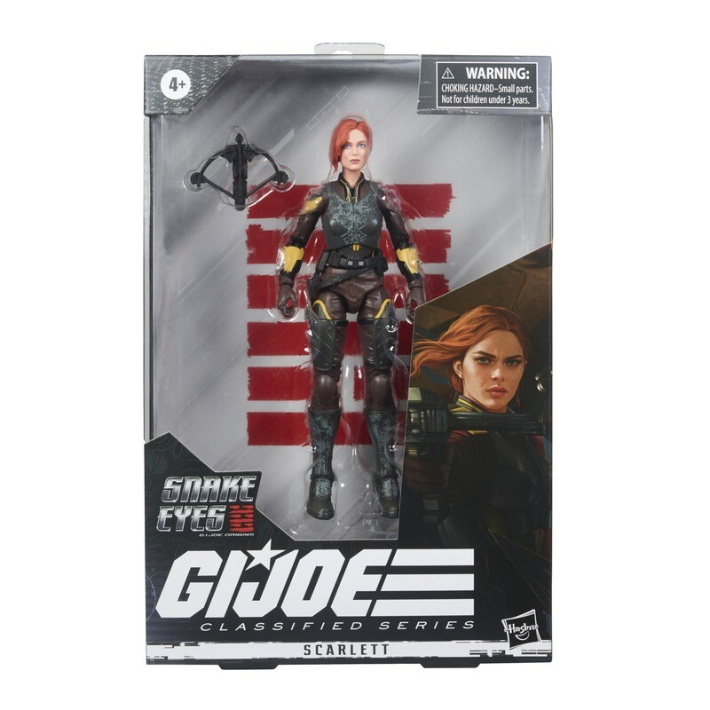 HASBRO GI JOE  CLASSIFIED SNAKE EYES MOVIE WAVE 1 SCARLETT ACTION FIGURE