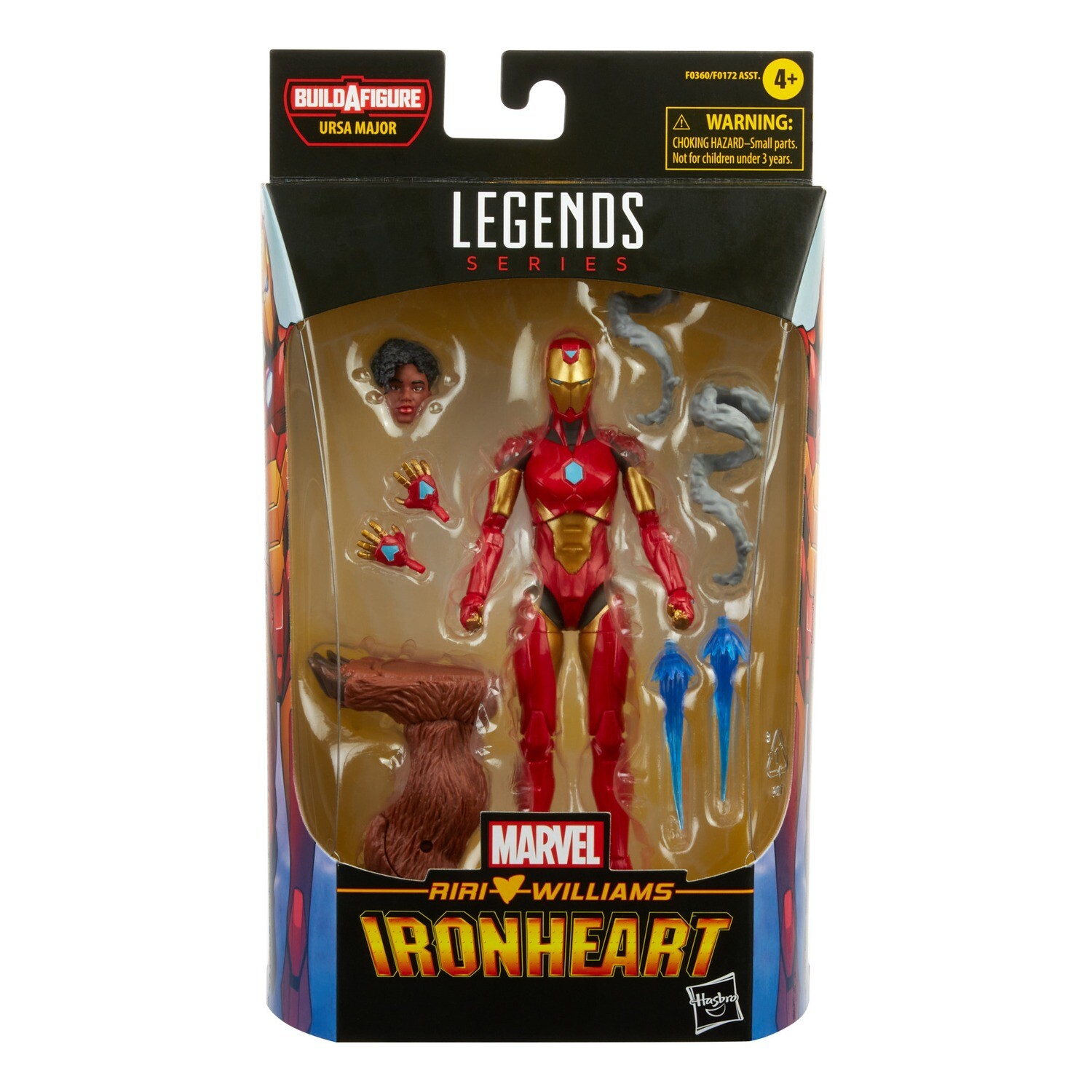 Marvel Legends COMICS WAVE 1: IRONHEART - RIRI WILLIAMS (URSA MAJOR BAF)