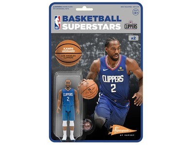 Super7 - NBA Basketball Superstars ReAction Kawhi Leonard (Los Angeles Clippers) Figure