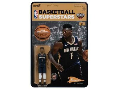 Super7 - NBA Basketball Superstars ReAction Zion Williamson (New Orleans Pelicans) Figure