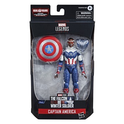 Marvel Legends 6" Disney Plus Wave: Captain America - Sam Wilson (FLIGHT GEAR BAF)