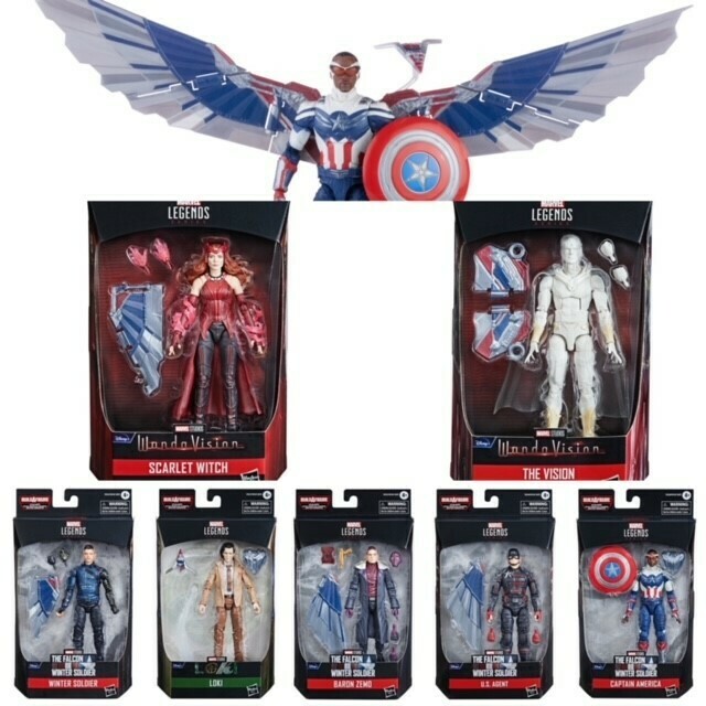 Marvel Legends 6" Disney Plus Wave: Set of 7 (FLIGHT GEAR BAF)