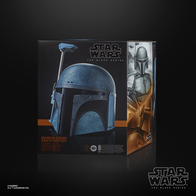 Star Wars The Black Series Mandalorian Death Watch Premium Electronic Helmet *NOT MINT*