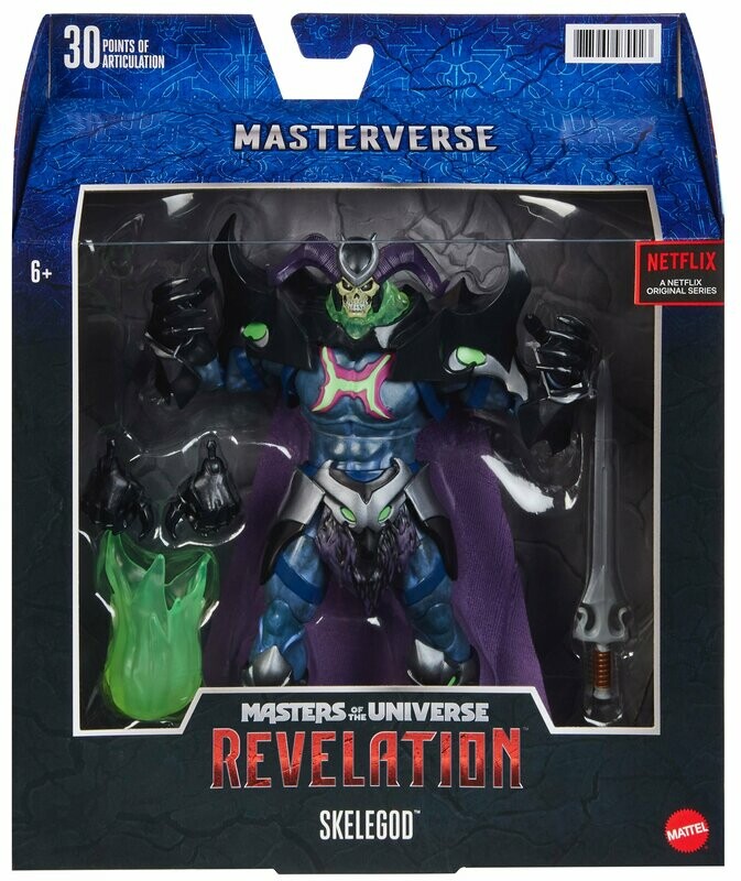 Masters of the Universe REVELATIONS DELUXE SKELETOR SKELEGOD Action Figure (MASTERVERSE)