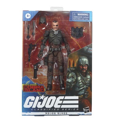 HASBRO GI JOE CLASSIFIED SERIES Special Missions: Cobra Island Major Bludd Action Figure **LIMIT 1 PER PERSON** HASBRO GI JOE CLASSIFIED SERIES Special Missions: Cobra Island Major Bludd Action Figure **LIMIT 1 PER PERSON**