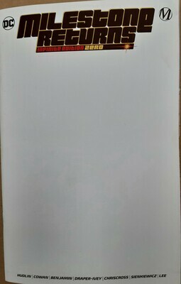 MILESTONE RETURNS INFINITE EDITION #0 CVR B ROMITA JR CARDST
DC COMICS
(26th May 2021) MILESTONE RETURNS INFINITE EDITION #0 CVR B ROMITA JR CARDST
DC COMICS
(26th May 2021)