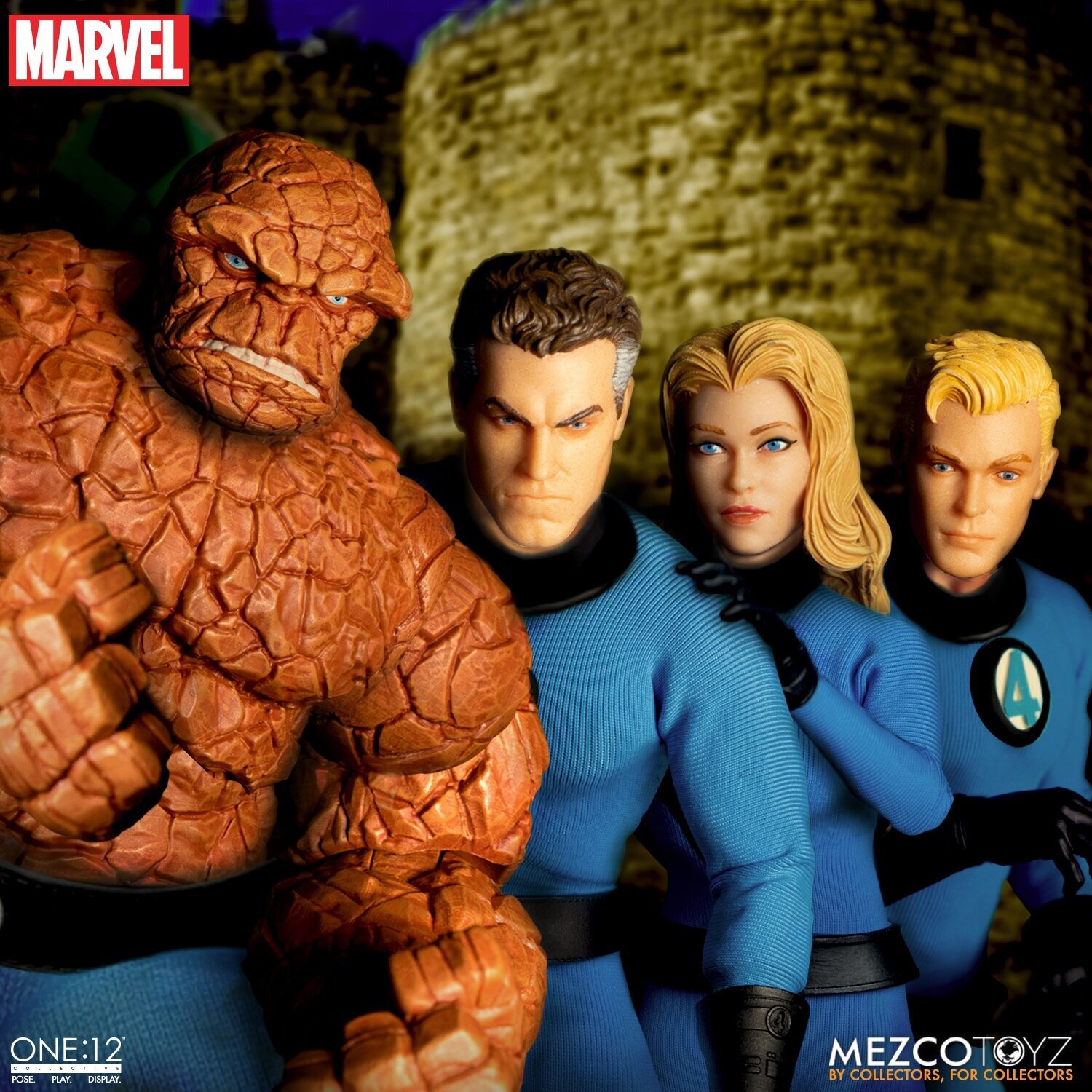 MEZCO ONE:12 COLLECTIVE Fantastic Four Deluxe Steel Boxed Set