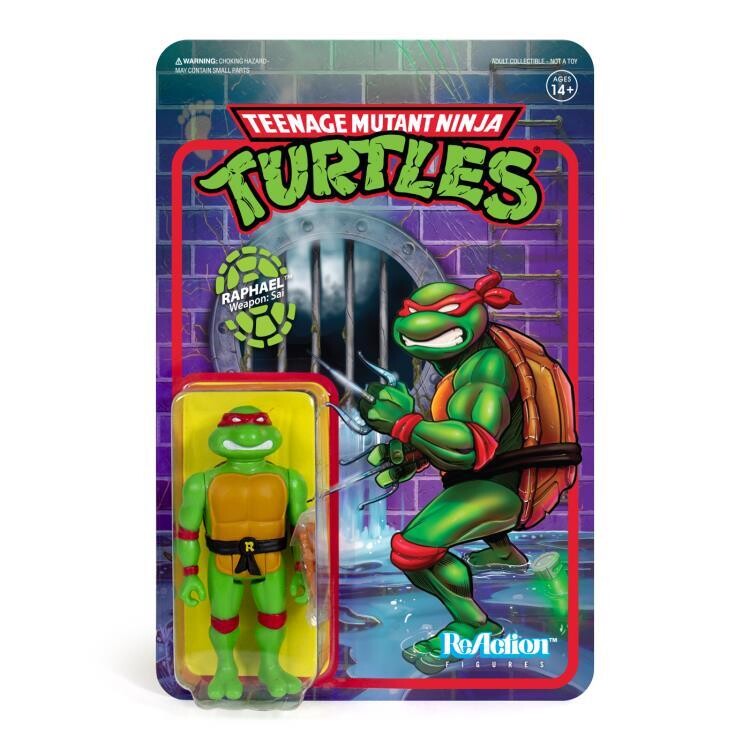 Super7 - Teenage Mutant Ninja Turtles ReAction Figure Wave 1 - Raphael