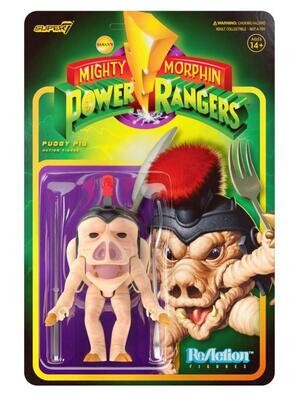 Super7 -Mighty Morphin Power Rangers ReAction Pudgy Pig Figure